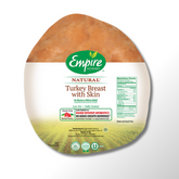 Cooked Turkey Breast - W/ Skin - Strictly Kosher Product, A Favorite for Kosher Families for Everyday Cooking